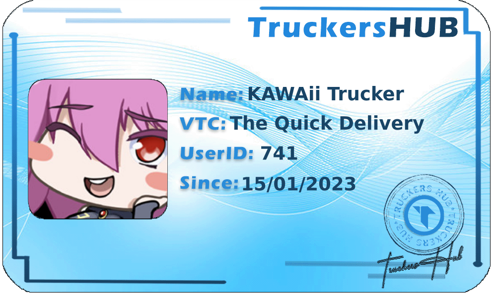 KAWAii Trucker License