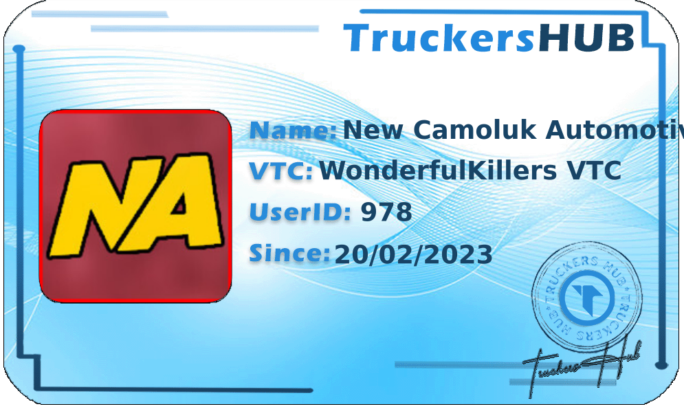 New Camoluk Automotive License